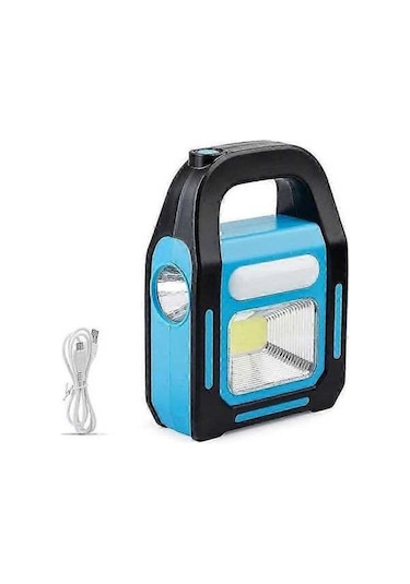 Bloomnest 3'ü 1 Arada Güneş Enerjili Kamp Feneri, Usb Şarjlı, Su Geçirmez Cob Led, Acil Durum Feneri, Kamp Ve Dış Mekan Ihtiyaçları İçin Asorti Çok Renkli