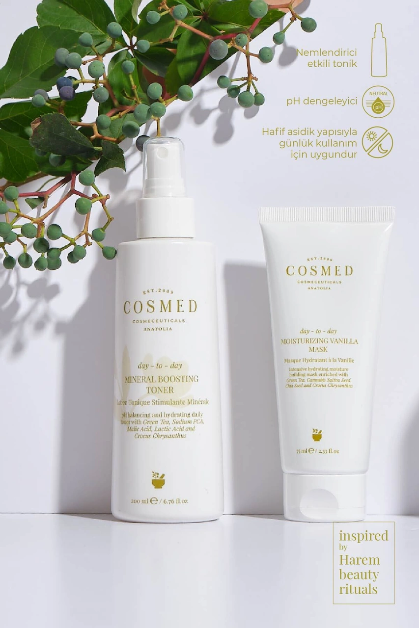 Cosmed Day-to-day Mineral Boosting Toner - Günlük Asidik Tonik - Asit Içerikli Aha Bha Yüz Toniği 200 ml