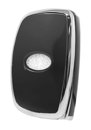 Hyundai Accent Kona Santa Fe İoniq Solaris Elentra İ10 İ40 İx30 İx35 3 Buton Nano Anahtar Kılıfı Siyah-gümüş