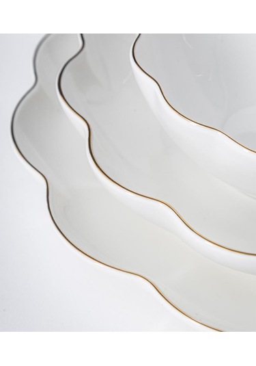 Maxx Doria Livia Gold 12 Kişilik 58 Parça Yemek Takımı Pa2093 Beyaz - Gold