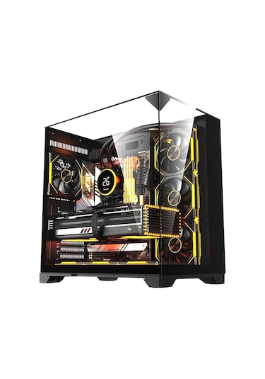 Snt Subzero Plus 7 X Argb Fan Uzaktan Kumanda Midi Tower Atx Siyah Oyuncu Kasası