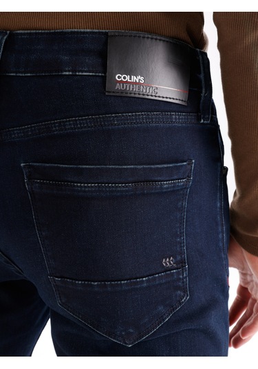 Colins 041 Danny Dar Kesim Düşük Bel Düz Paça Koyu Mavi Erkek Pantolon Cl1066487 001