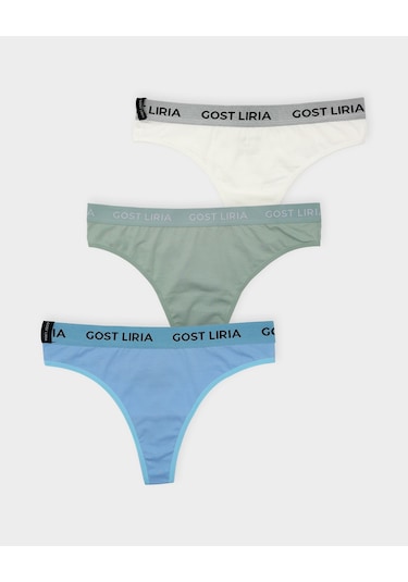 Gost Liria Dream Kadın String Külot 3 Lü Paket - Çok Renkli Çok Renkli