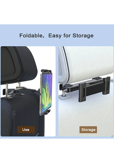 Hightower 360 Derece Dönebilen Sırt Yastığı Tablet Tutucu - Ayarlanabilir Araç Telefon Tutucu