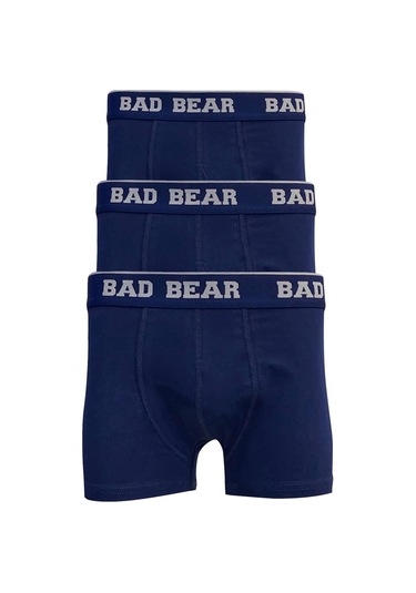 Bad Bear Erkek Boxer Basic 3-Pack-21700-Lacivert