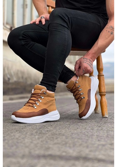 Wagoon Wg035 Taba Yüksek Taban Yarım Bilek Bot Taba