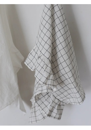 Home Lovers 2 Adet Fırfırlı Mutfak Havlusu Seti 430255900 Sütlü