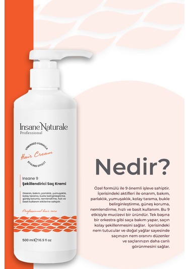 Kıvırcık Saçlar İçin Bukle Belirginleştirici Saç Bakım Kremi 500
