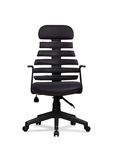 Ev Ve Ofis Çalışma Sandalyesi Bilgisayar Ve Yönetici Koltuğu Zebra Model Siyah