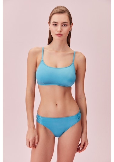 Suwen Yanı Pileli Bikini Alt Sb24560336