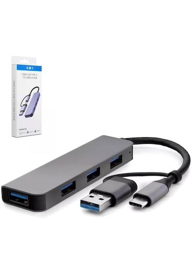 Çevirici Adaptör 4 In 1 Usb 3.0 Type-c To Usb 3.0 Hadron Hdx-7825