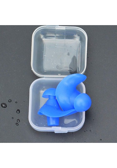 Yetişkinler Ve Çocuklar İçin Yüzmeye Yönelik Su Geçirmez Silikon Kulak Tıkacı, Dalış İçin Yumuşak Gürültü Önleyici Kulak Tıkacı