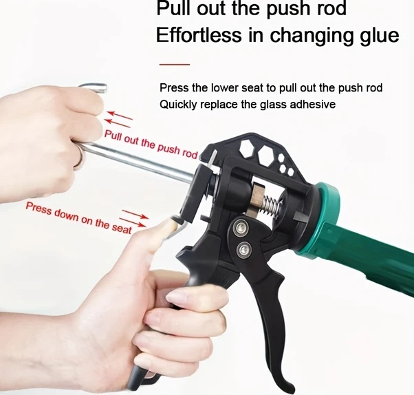 Gateesat 1 Adet Koyu Yeşil Derz Tabancası Manuel Otomatik Sızdırmazlık Aleti