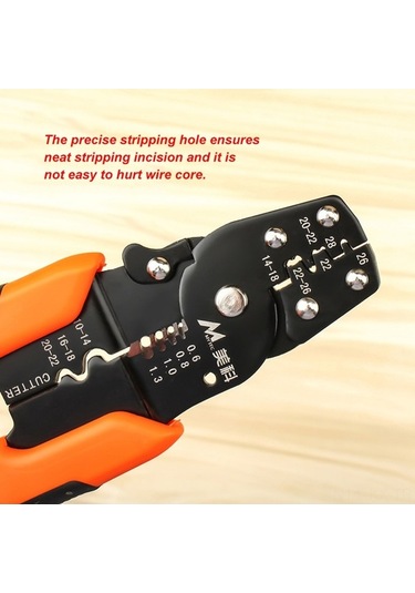 Fortunelane 165mm Tip 1 Mc05101-6, Dayanıklı Çelik Saplı Elektrik Kablo Soyucu, El Aracı Deri Açıcı