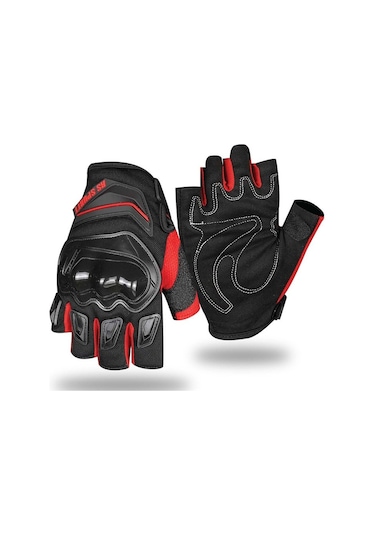 Yazlık Kısa Motosiklet Eldiveni Birinci Kalite Korumalı