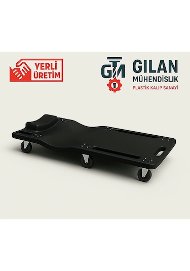 Araç Altı Yatma Tablası - Tamirci Kızağı - Siyah