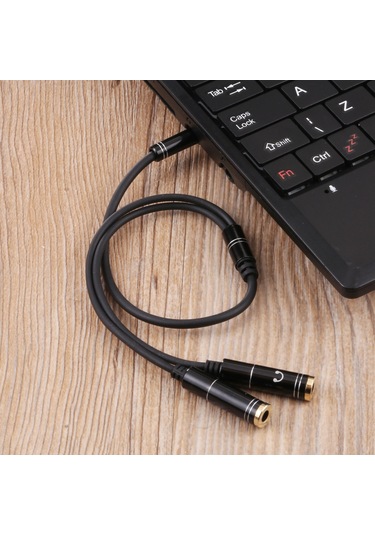 Sones 2 X 3,5 Mm Dişi - 3,5 Mm Erkek Adaptör Kablosu