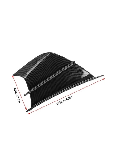 Ganzhoushop Suntek Spoyleri Motosiklet Kanatçıklar Kanat Evrensel Aerodinamik İl Siyah