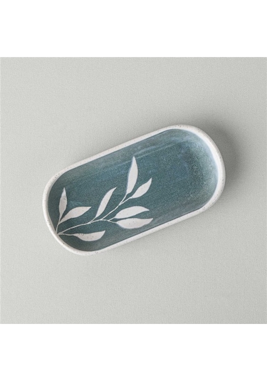 Linens Daphne Seramik 16 Cm Sunum Tabağı Yeşil Yeşil