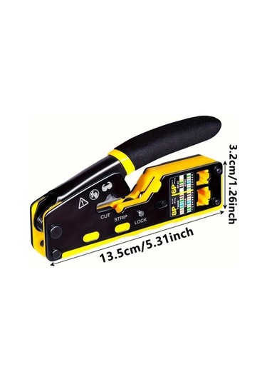 Besthome1 Dream011 Rj45 Krimp Aleti Seti Cat5e-cat6 Cat6a 8p8c Ethernet Crimper Tel Soyucu Kesici