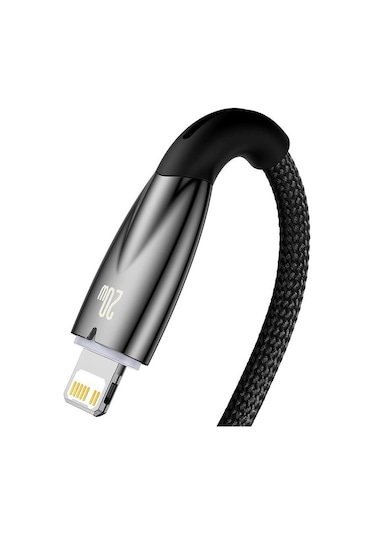 Baseus Glimmer Series 20W Type-c To Lightning Şarj Kablosu Siyah CADH000001