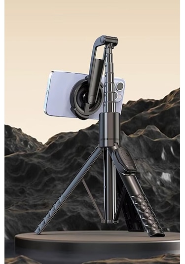 Bluetooth Kumandalı Magsafe Uyumlu Tripod Selfie Çubuğu / 130cm /