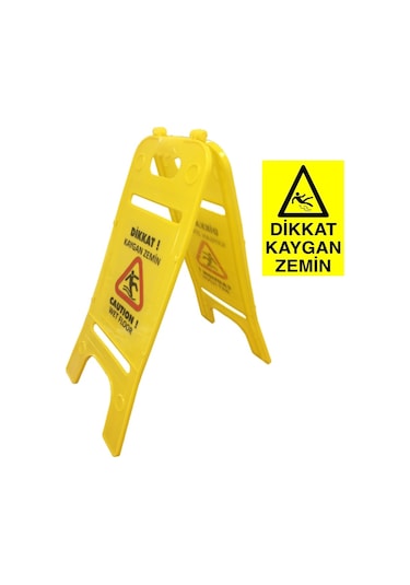 Lorex Kaygan Zemin Pvc Uyarı Ikaz Levhası Set