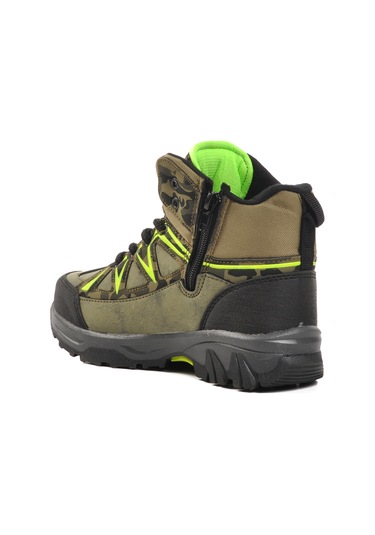 Aspor Haki Yeşil Kamuflaj Çocuk Trekking Ve Outdoor Bot Çok Renkli