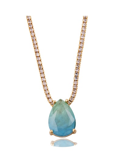 Masaliko Flemen S 1 Su Yolu Gümüş Kolye Ms3308, 925 Ayar Kadın Gümüş Kolye, Tennis Kolye Altın