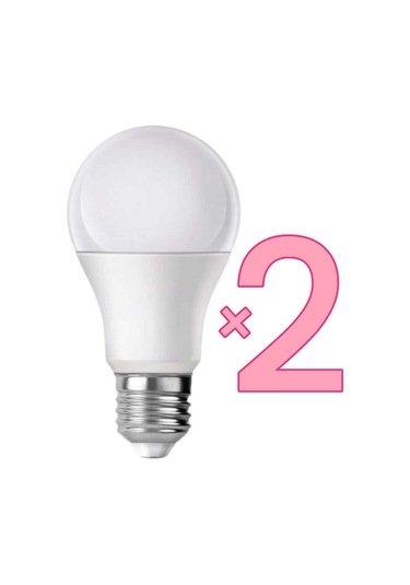 2' Li Led Ampul Beyaz Renk 9 Watt Tasarruflu Ampul 2'li Beyaz Işık E27 Led Ampul 9 Watt Yok