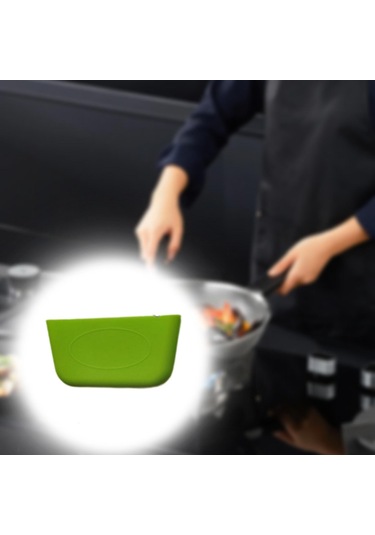 Homyl Tencere Kulp Kapağı Potholders Wok Ev Tava Için Yalıtım Yeşil