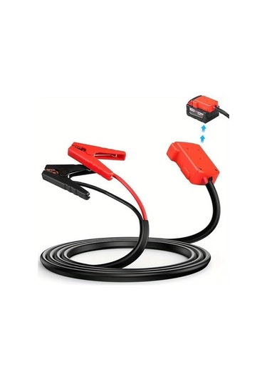 Xuweiwei 80 Heavy Duty Jumper Kabloları 18v Akü Başlatma Kablosu Timsah Klipsli Araç Çalıştırma