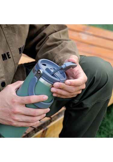 Tyeso Dailyneed Vakumlu Paslanmaz Çelik İki Katmanlı Termos 600 ML