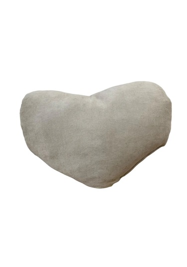 Ruxwoiw Kalp Yastığı %100 Pamuklu %100 Boncuk Elyaf - Bej