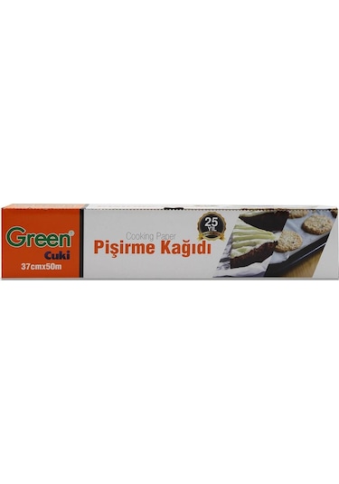 Geen Cuki Yağlı Fırın Tepsi Pişirme Kızarma Kağıdı - 37 CM  x  50 Metre - 10 Kutu