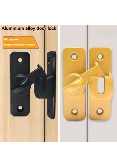 Gateesat Dayanıklı Sürgülü Kapı Kilidi -180 +90 Sıcaklık Direnci Altın Renk Kolay Kurulum