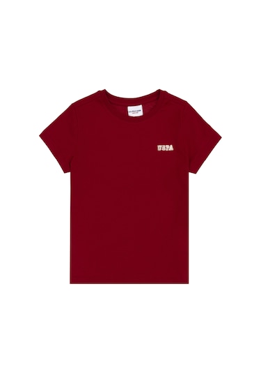 U.s. Polo Assn. Erkek Çocuk Tişört 50313932-vr104 Koyu Frambuaz/dark Raspberry