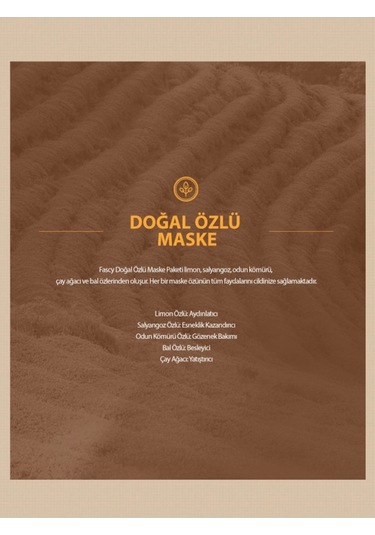 Fascy Doğal Odun Kömürü Özlü Aydınlatıcı Maske 23 G
