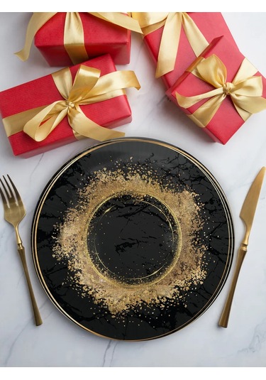 Nd Plej Tek Kullanımlık Fast Food Paketi, Tabak Ve Bardak Seti, Altın Kum 307354370 25