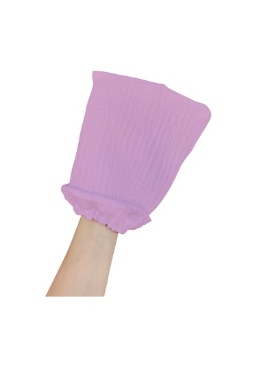 Bebek Banyo Lifi Tahriş Etmeyen Banyo Kesesi %100pamuk Gül Kurusu