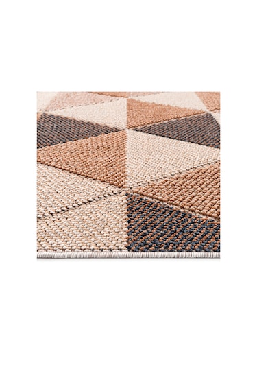 Cool Halı Bress 1405 Sarı Hav Toz Vermez Hasır Dokulu Salon Mutfak Antre Bukle Örgü Modern Desen Halı