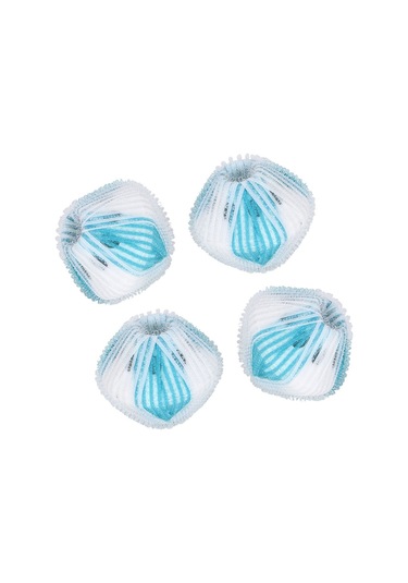 Konesam 6 Adet Mavi Beyaz Çamaşır Makinesi Tüy Ve Kumaş Topu Temizleyici Topları - Kaliteli Pp Ve Nilon Diğer