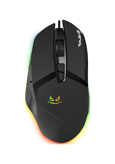 Rush Poison RM82 10000DPI 7D RGB Makro Oyuncu Gaming Mouse