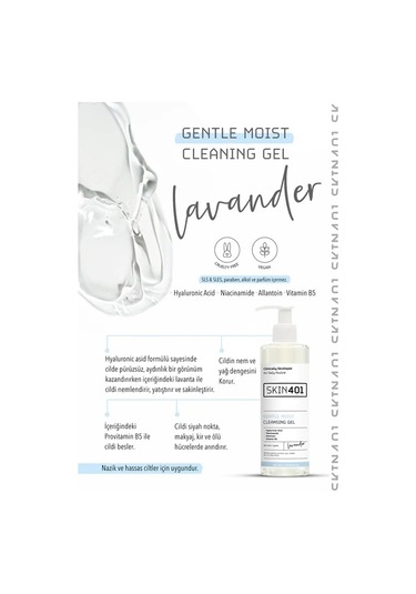 Skin401 Nemlendirici Tazelik ve Parlaklık Veren Yüz Temizleme Jeli 200 ML
