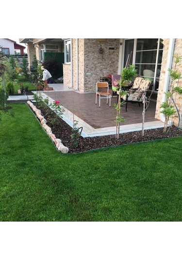 Çim Sınırlayıcı Esnek 25 MT Yeşil Çim Ayırıcı