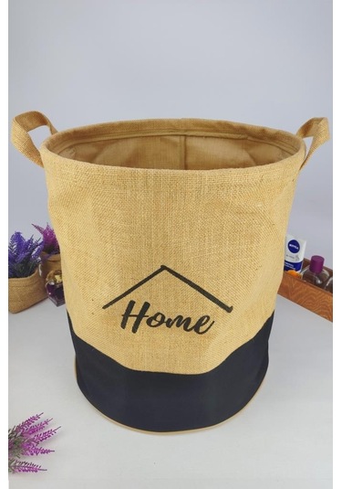 Digithome Hasır Çok Amaçlı Düzenleyici Organizer Mega Yuvarlak Sepet Siyah - Cly-j1012