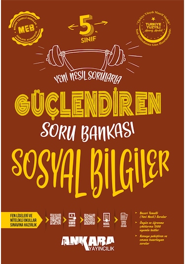 2025-2026 Müfredat Ankara Yayıncılık 5. Sınıf Güçlendiren Sosyal Bilgiler Soru Bankası