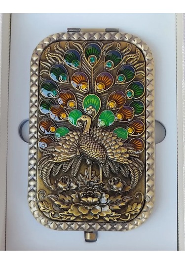 Pavlin Katlanabilir Cep Aynası 396015530 Antik Bronz