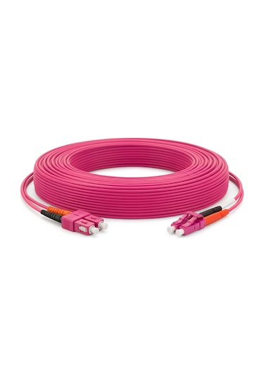 Alfafonet Sc/pc-lc/pc Multimode Om4 Dupleks 10 Metre Fiber Patch Cord