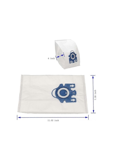 Monyee Miele Gn, Classic C1 Ve C1 İçin 16 Adet 3d Yüksek Verim Toz Torbası - 99% Partikül Tutma - Kolay Kurulum